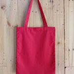 totebag polos drill merah