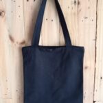 totebag polos twill hitam